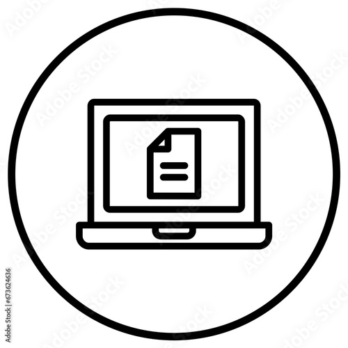 Online document Vector Icon Design Illustration