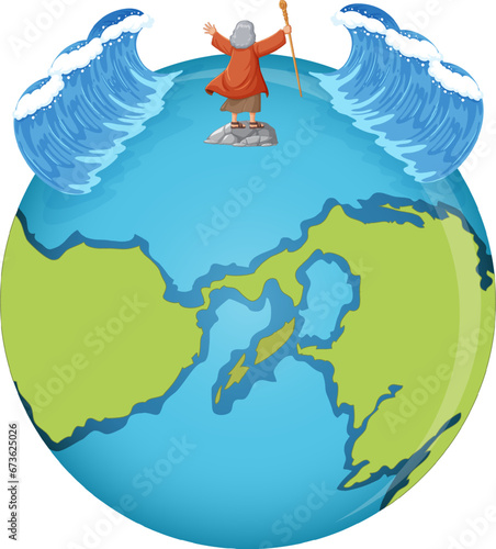 Moses Parting the Red Sea: A Religious Bible Story