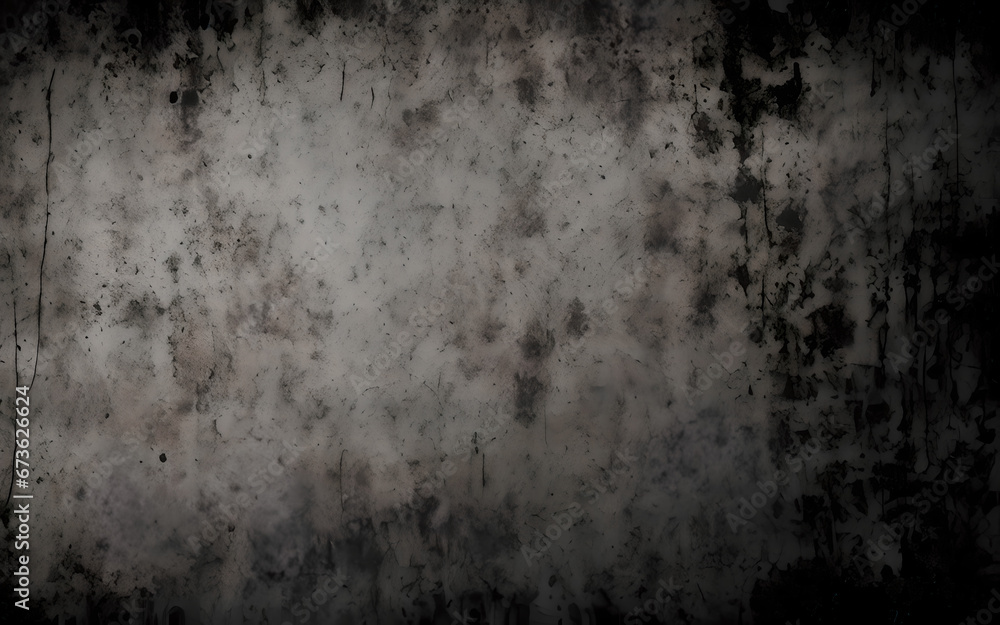 Obraz premium Rusty metal background texture, black scratched and shabby grunge style, concrete wall, Generative AIё