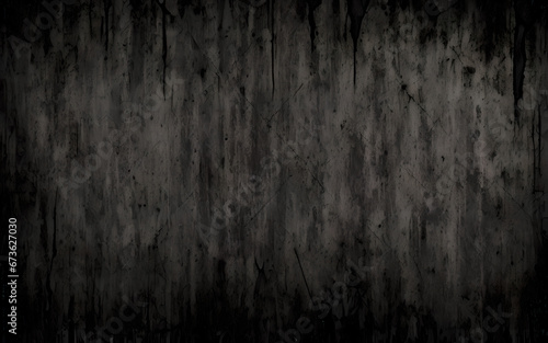 Rusty metal background texture, black scratched and shabby grunge style, concrete wall, Generative AIё