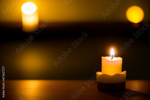 candle in the dark