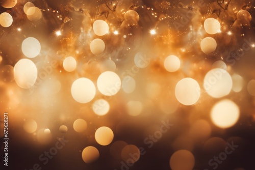 Soft and glowing bokeh lights adding a magical touch to Christmas.