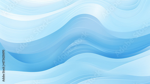 Sky Blue and White Abstract Pattern Wallpaper
