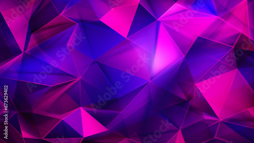 Vibrant Neon Pink and Electric Purple Abstract Pattern