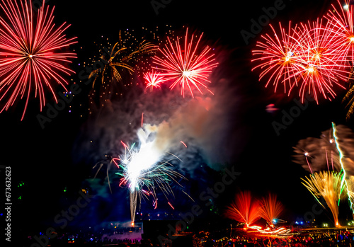 Fireworks During Night Time