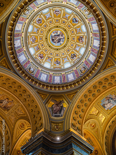 The St. Stephen's Basilica in Budapest