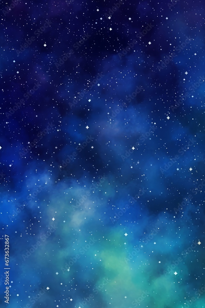 Vertical starry sky illustration background poster banner universe, Generative AI