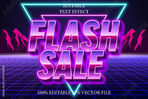 Flash Sale Editable 3D Retro 80 S Style