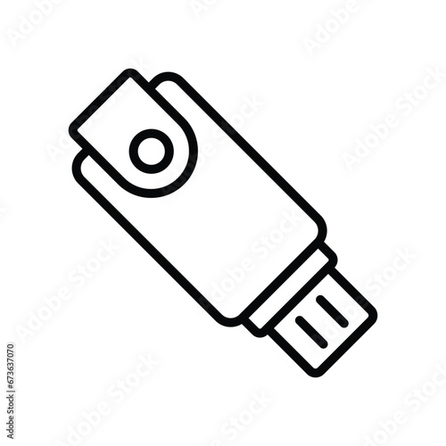 flash disk icon vector design temp[late simple and clean