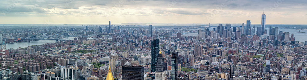 Panorama of New York Skyscrapers