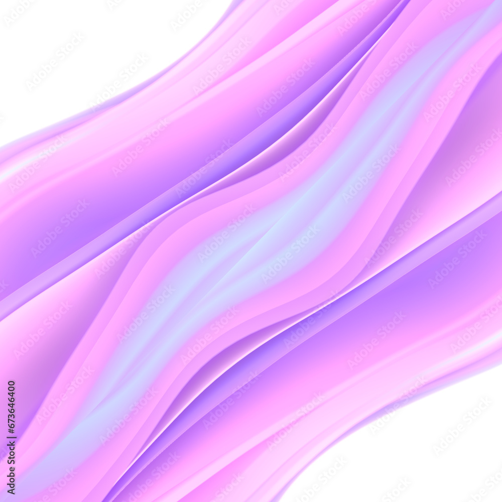 Smooth wavy stripes of fabric with trendy neon gradient. Modern background. 3d rendering digital illustration Smooth wavy stripes of fabric with trendy neon gradient. Modern background. 3d rendering digital illustration