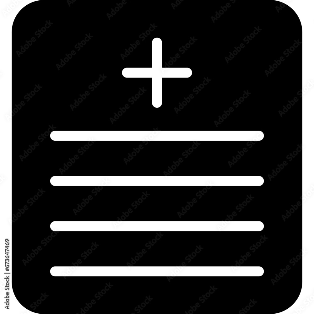 Obraz premium Medical Report Icon