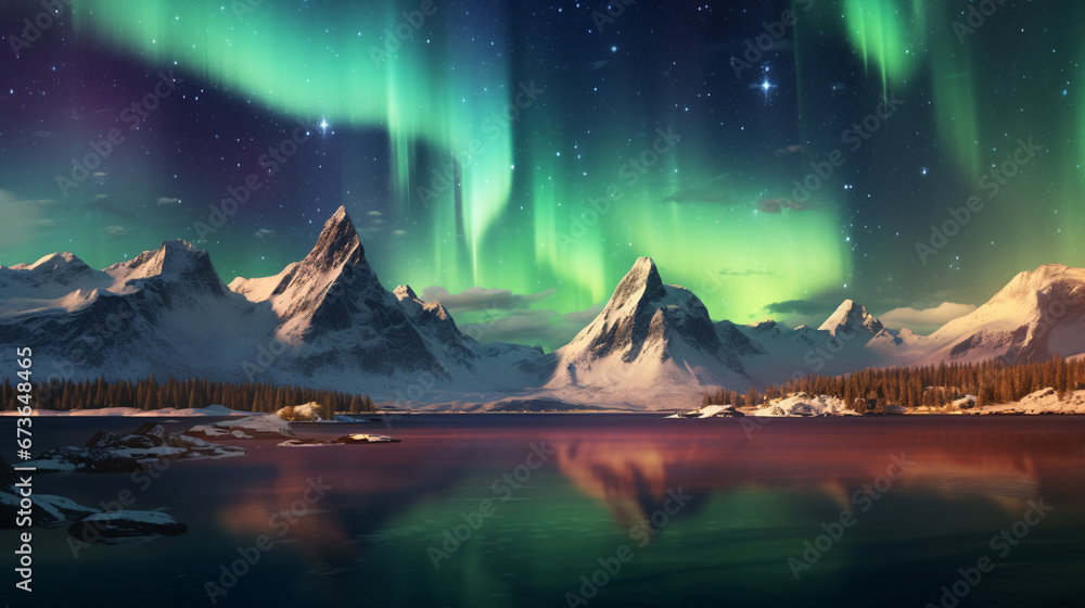Aurora borealis Northern Lights Aurora borealis Northern Lights