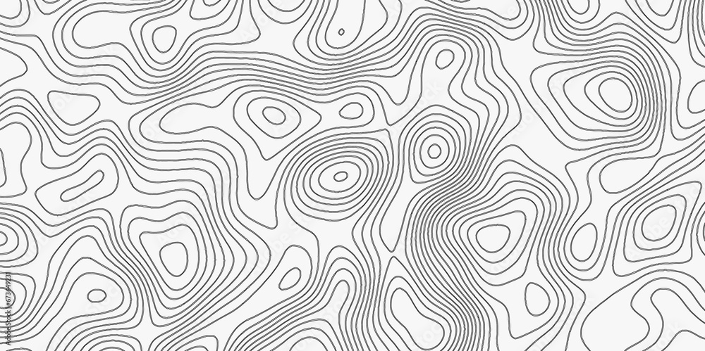Topographic Map in Contour Line Light topographic topo contour map and Ocean topographic line map with curvy wave isolines vector Natural printing illustrations of maps.