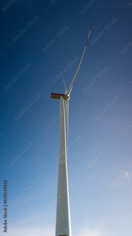 huge wind turbine blue sky, green field, energy, renewable huge wind turbine blue sky, green field, energy, renewable