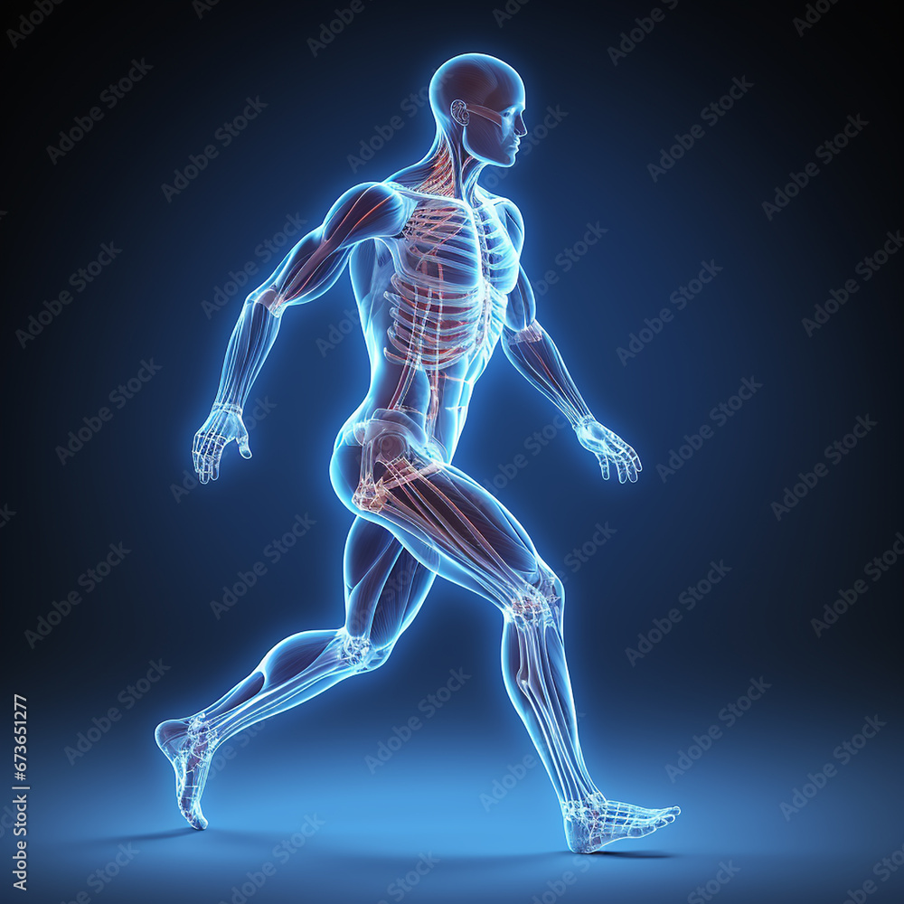 3d rendered illustration of a skeleton 3d rendered illustration of a skeleton