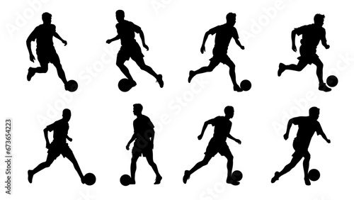 Soccer player silhouette