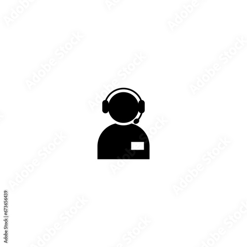 Customer support icon  isolated on white background 