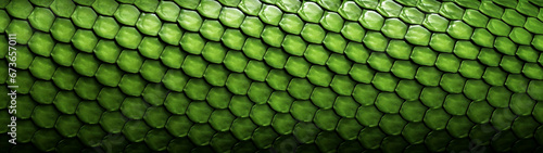 Minimal banner with green snake skin texture. Generative AI photo