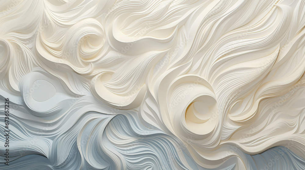 Clean white decoration meets organic Voronoi geometric art, perfect for contemporary aesthetics, created with Generative AI technology. Clean white decoration meets organic Voronoi geometric art, perfect for contemporary aesthetics, created with Generative AI technology.