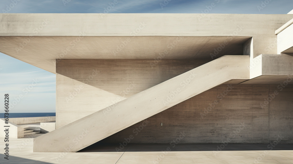 Fototapeta premium abstract of modern architecture background, concrete wall textured background