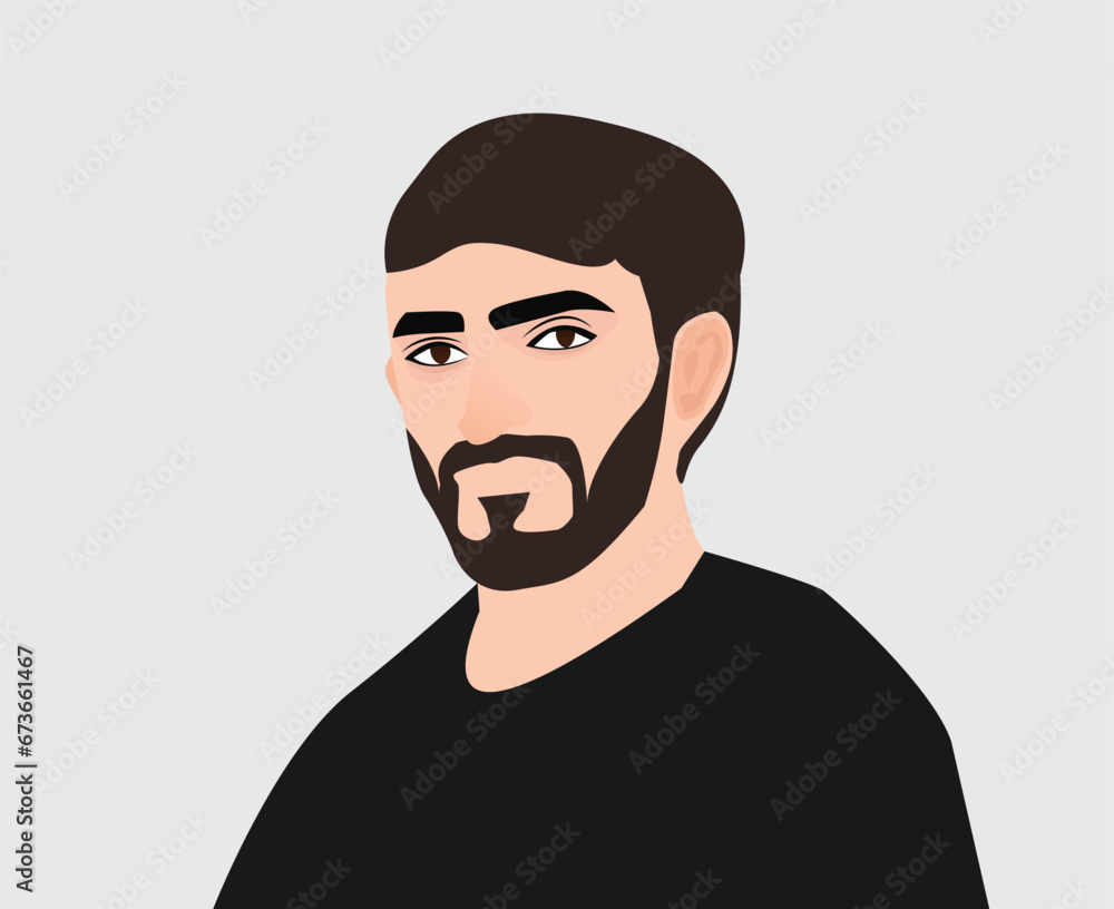 Portrait of a man with a style beard Portrait of a man with a style beard