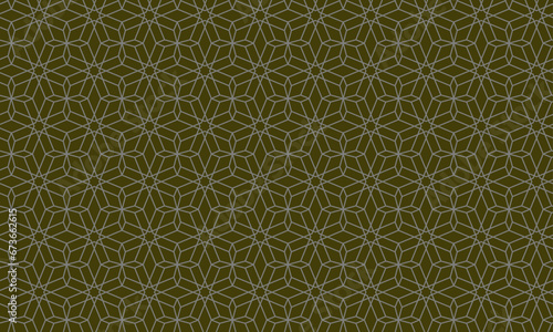 Islamic green texture with a pattern