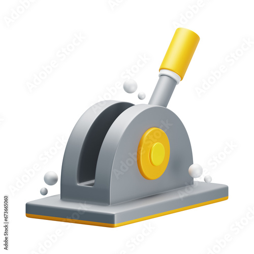 lever 3D illustration