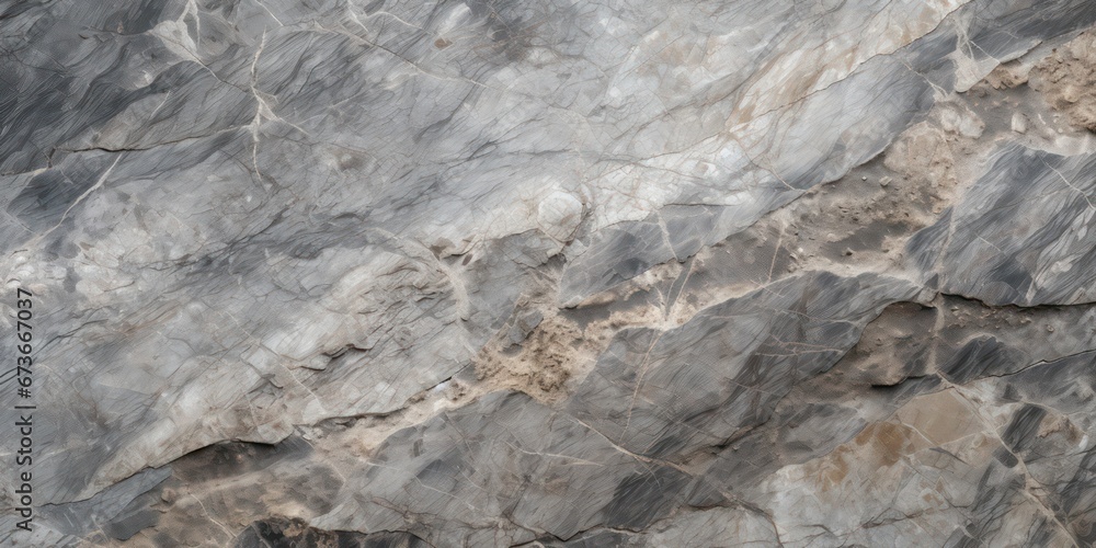 Close-up cracked rock texture, portraying a black and white stone background with a grungy and dark green rough surface.