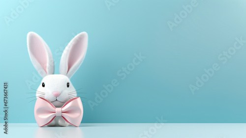 3D rendering of a pastel blue background