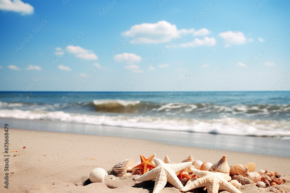 shells on the beach