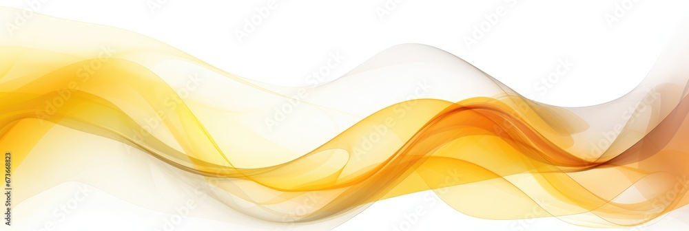 Fototapeta premium Watercolor style abstraction of razvnotsvetnye wavy and curved lines of bright colors on a white background. Banner