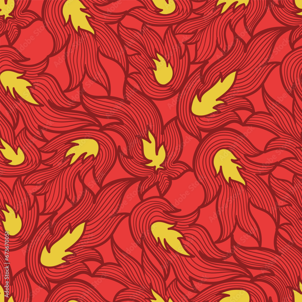 vector contemporary flame lines seamless pattern. vector contemporary flame lines seamless pattern.
