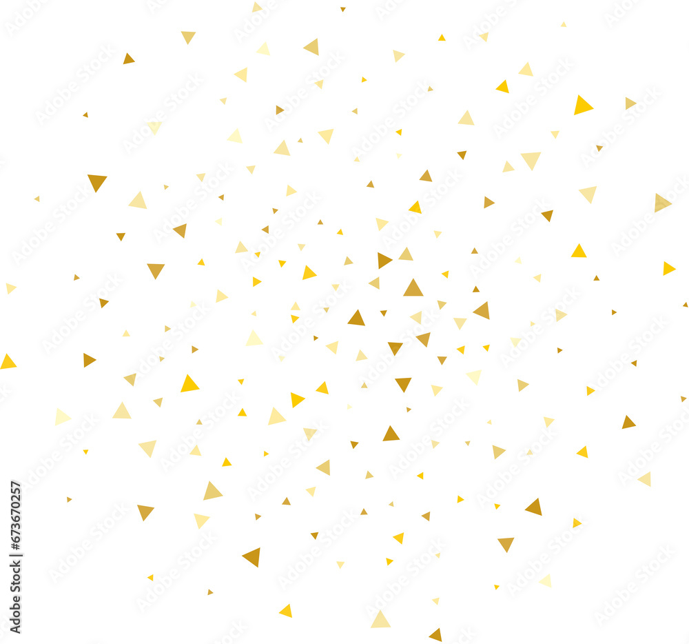 Holiday Golden Triangular Confetti Holiday Golden Triangular Confetti