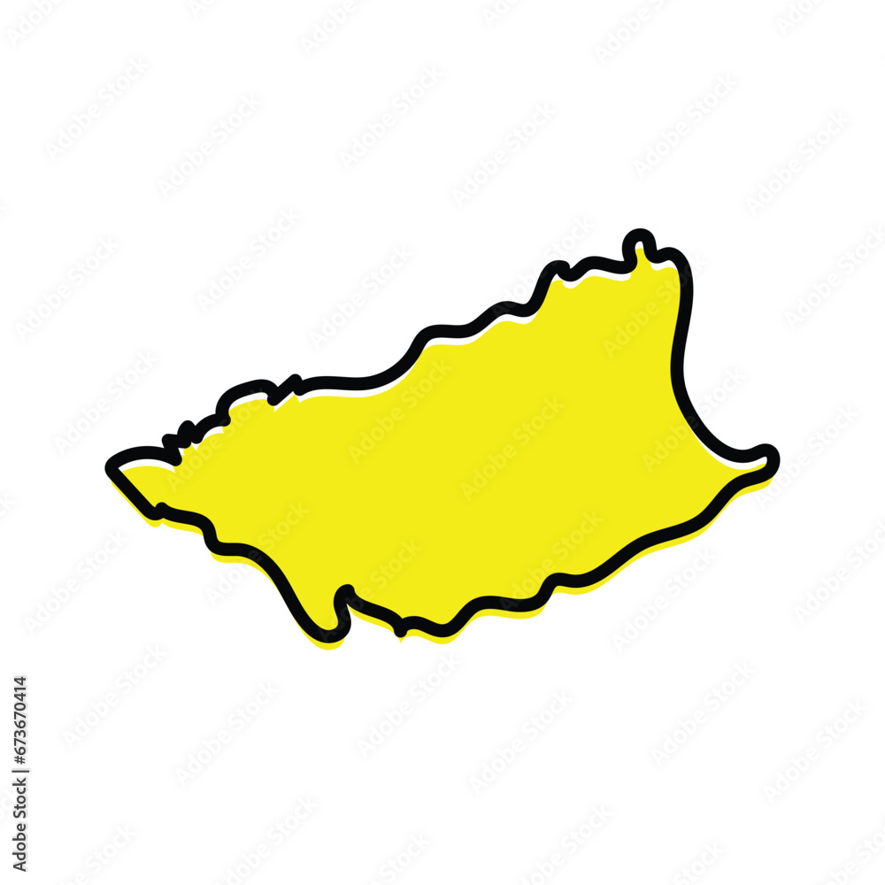 Durazno state map vector of Uruguay country Durazno state map vector of Uruguay country