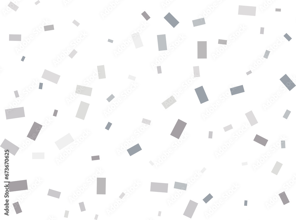 Gender Neutral Rectangular Silver Confetti Gender Neutral Rectangular Silver Confetti