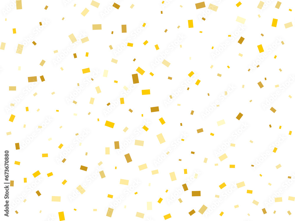 Raining Golden Rectangular Confetti Raining Golden Rectangular Confetti