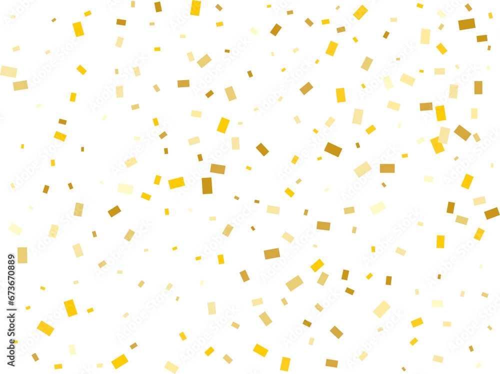 Raining Golden Rectangular Confetti Raining Golden Rectangular Confetti