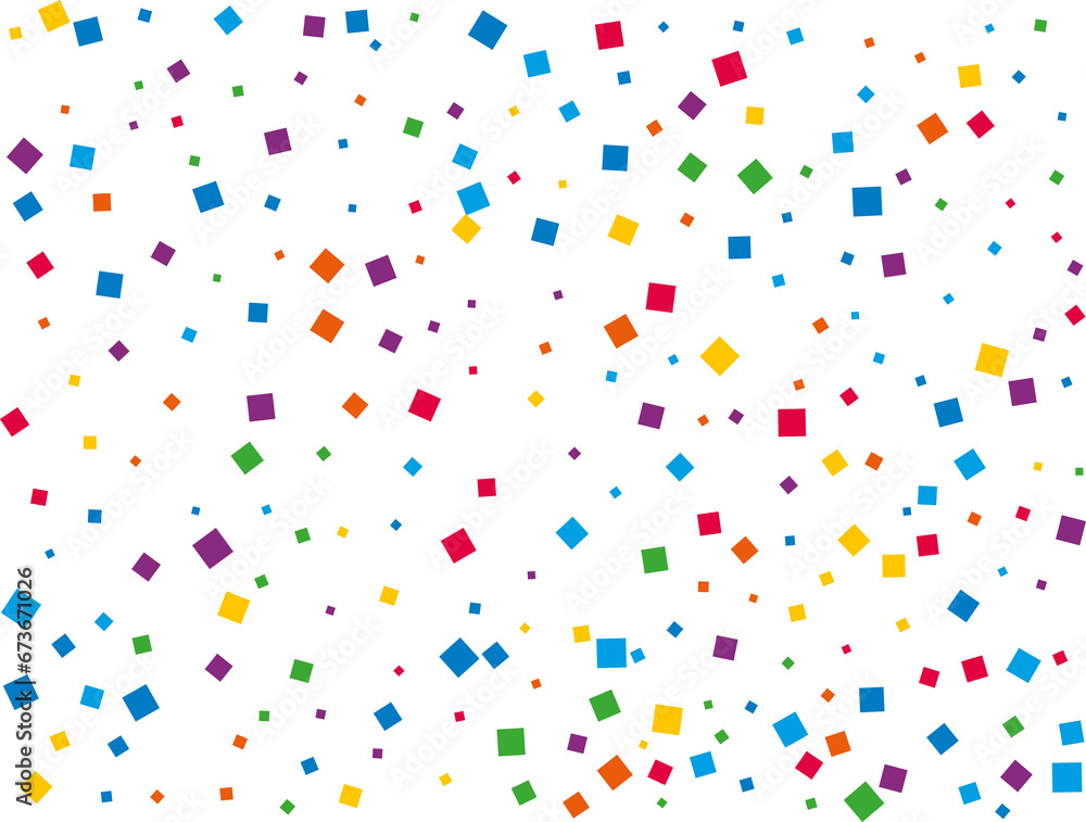 Luxury Rainbow Square Confetti Luxury Rainbow Square Confetti