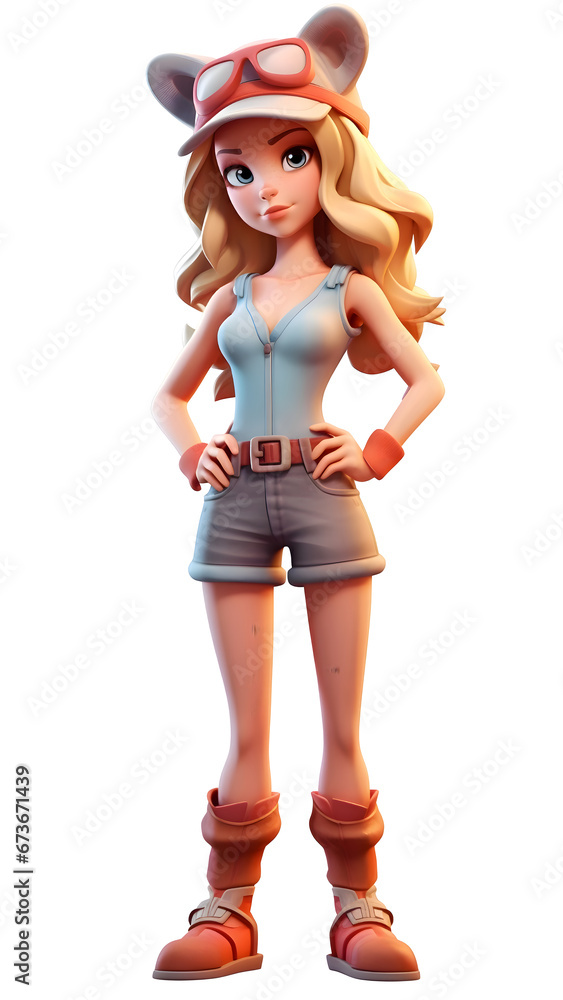 3D Cartoon gaming character transparent background 51 3D Cartoon gaming character transparent background 51