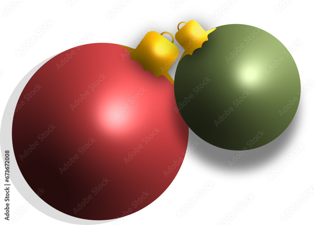 Christmas balls, Christmas tree decoration, ideal for website, email, presentation, postcard, book, t-shirt, sweatshirt, mug, photo, label, sticker, book, notebook, printable, Cricut, silhouette - obrazy, fototapety, plakaty 