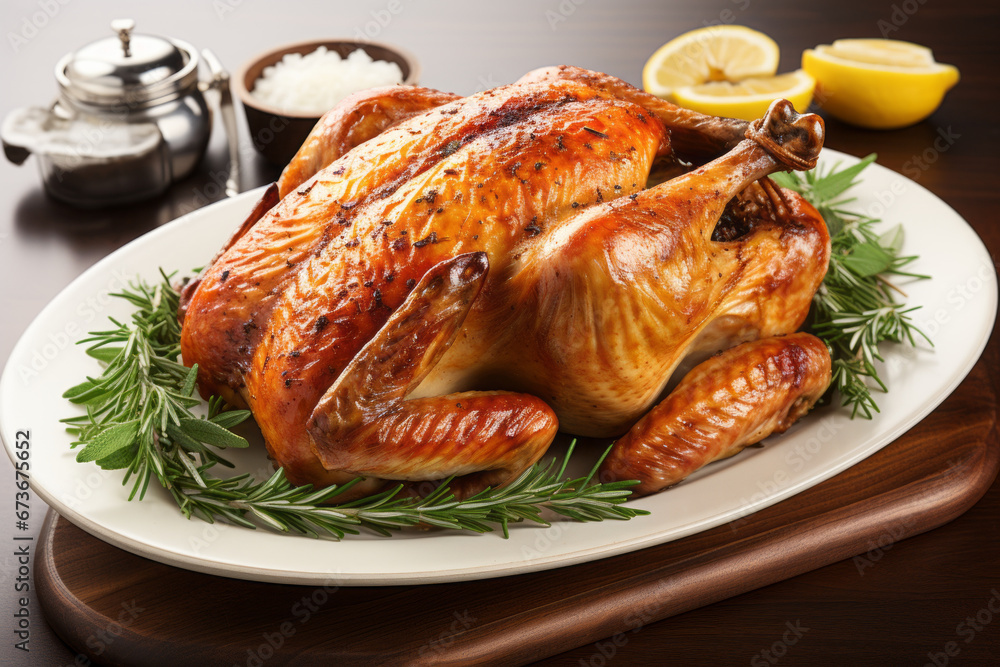 An aromatic roast chicken for thanksgiving festival An aromatic roast chicken for thanksgiving festival