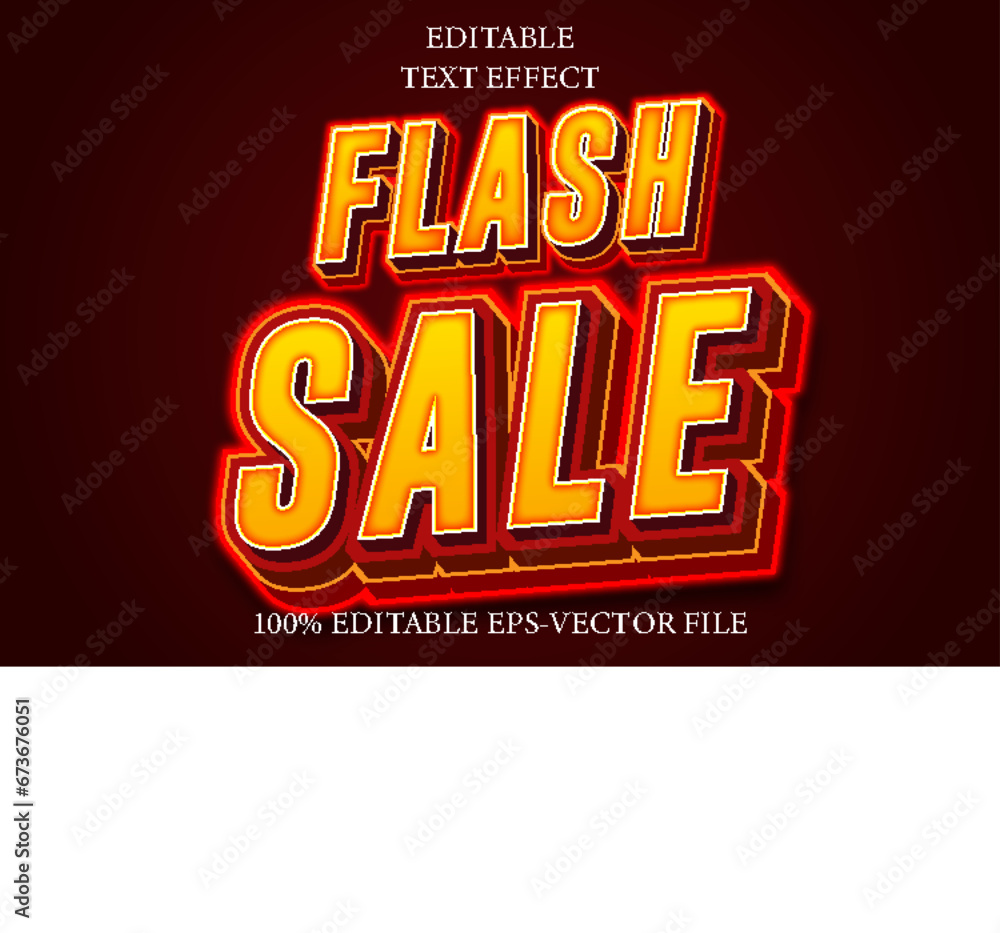 Flash Sale Editable 3D Modern Style