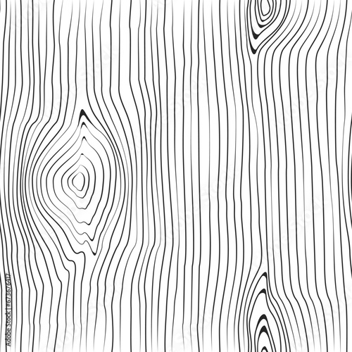 Seamless wooden pattern. Wood grain texture. Wavy lines.