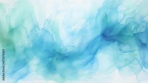 Soothing tones of blue  green  and teal in this abstract watercolor pattern. The blend of colors creates a colorful art background and template.