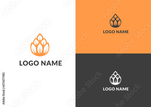 Vector hop logo design concept