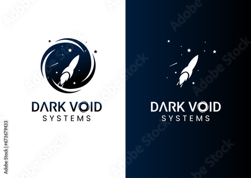 Vector dark void logo design