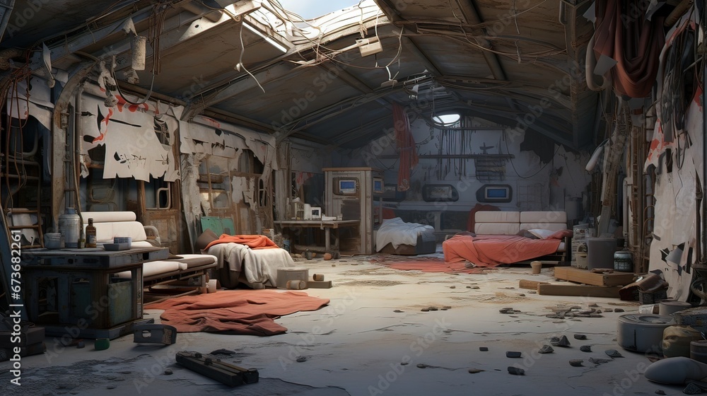 Interior of the mill. AI generated art illustration. Interior of the mill. AI generated art illustration.