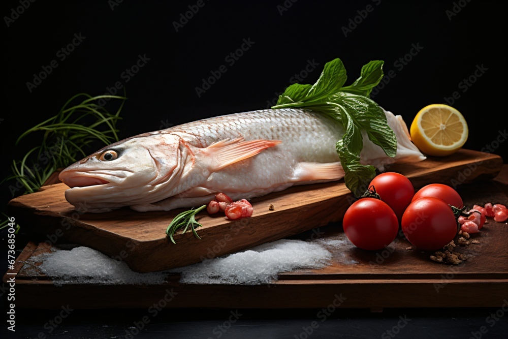Raw fish for cooking Raw fish for cooking