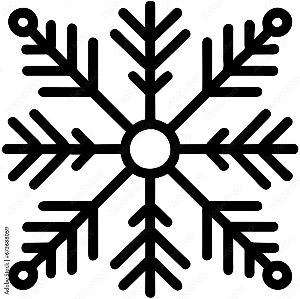 snowflakes on a black background snowflakes on a black background